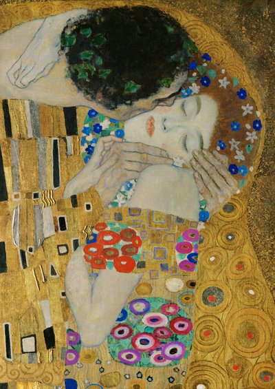 Der Kuss (Detail) von Gustav Klimt